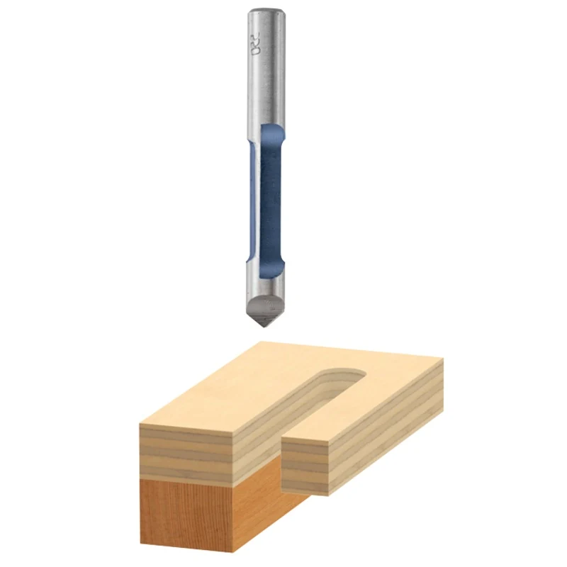 Bosch 50 pc. 1/4 In. x 3/4 In. Carbide Tipped 1-Flute Pilot Panel Straight Bits - 85244B50